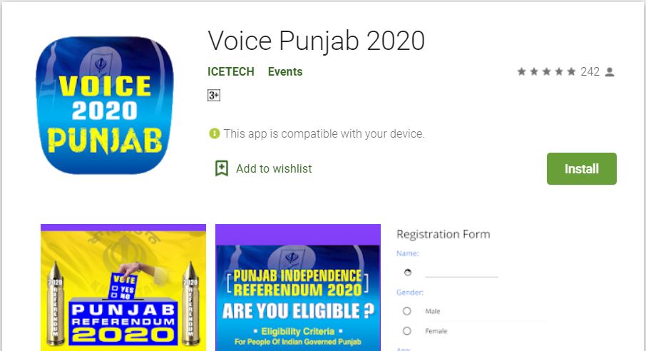 SFJ launches Google App for 'Referendum 2020' voter registration in India